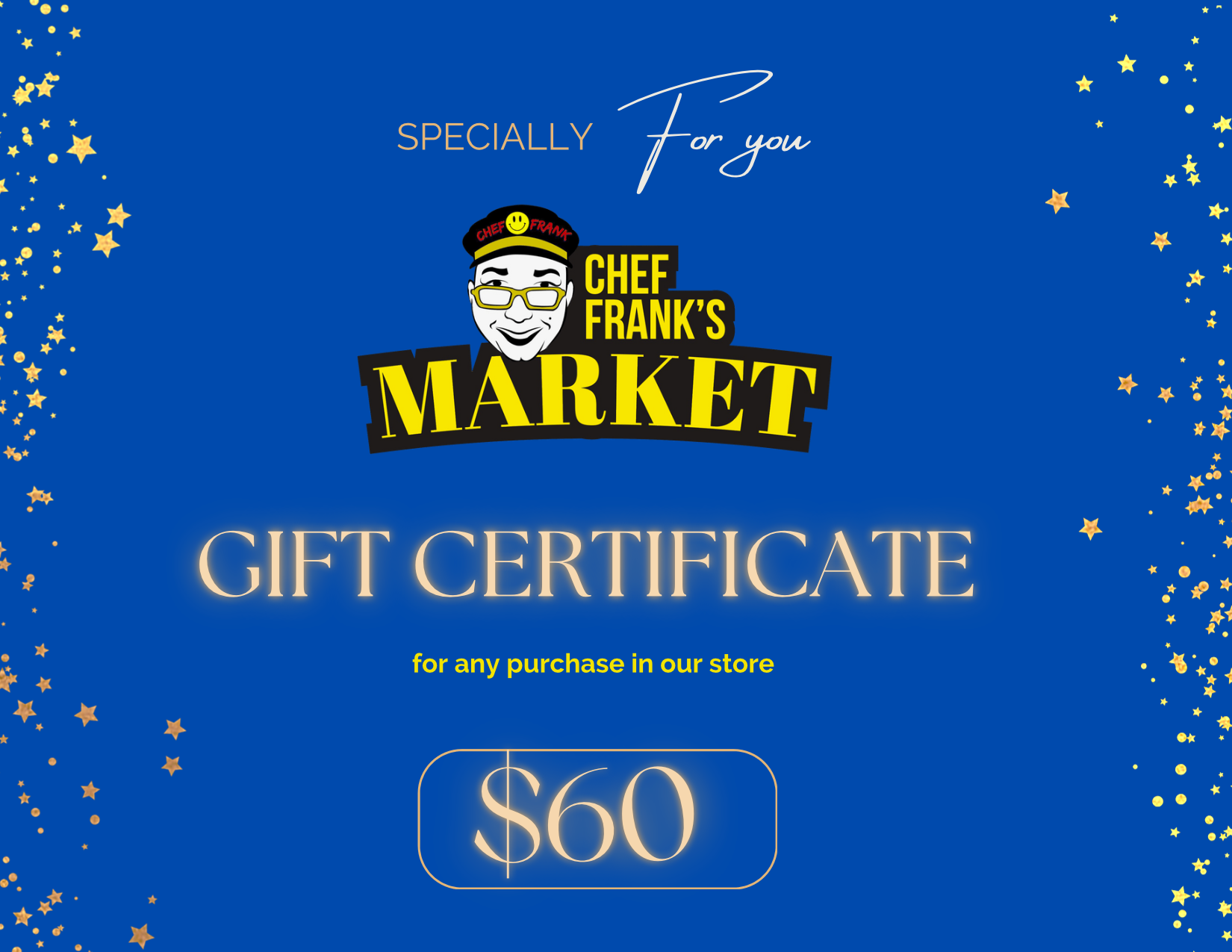 Chef Frank Market's Gift Card